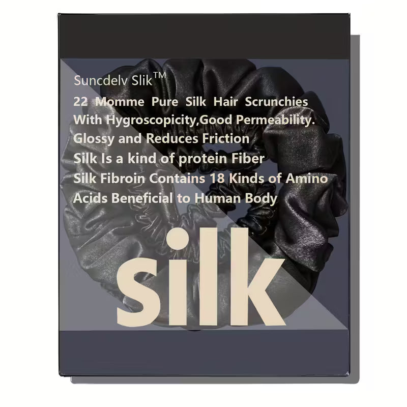 100% Silk Scrunchies