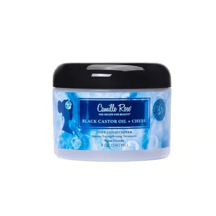 Camille Rose Vegan Black Castor Oil & Chebe Deep Hair Conditioner with Jojoba Oil 8 oz