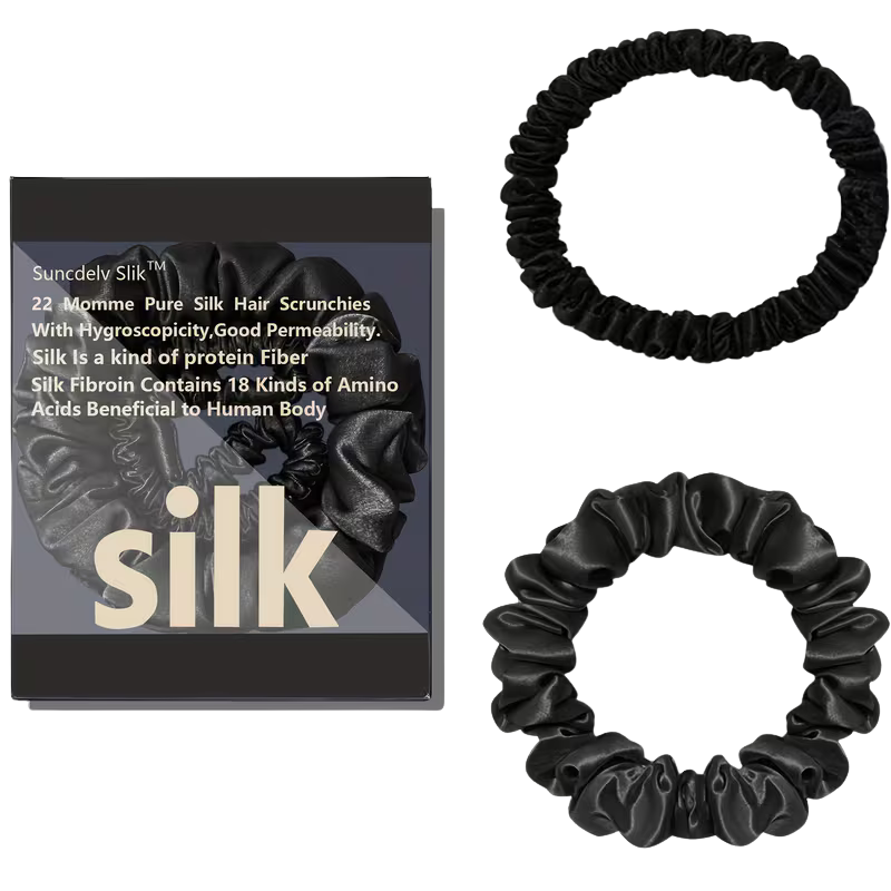 100% Silk Scrunchies